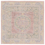 Safavieh Savonnerie 6'-0" x 6'-0" Rug in Pink / Beige