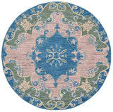 Safavieh Savonnerie 6'-0" x 6'-0" Rug in Blue / Pink