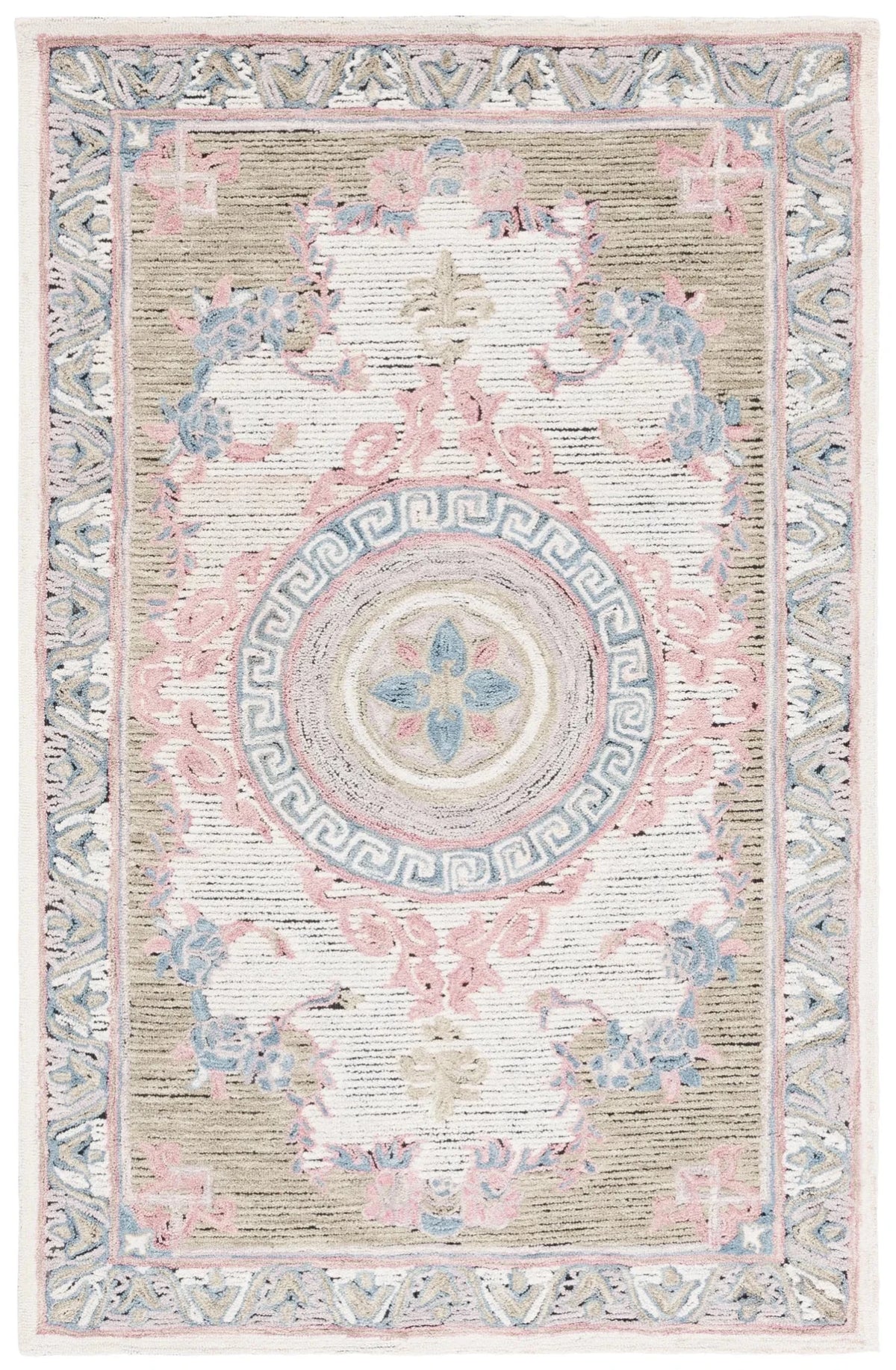 Safavieh Savonnerie 4'-0" x 6'-0" Rug in Ivory / Beige