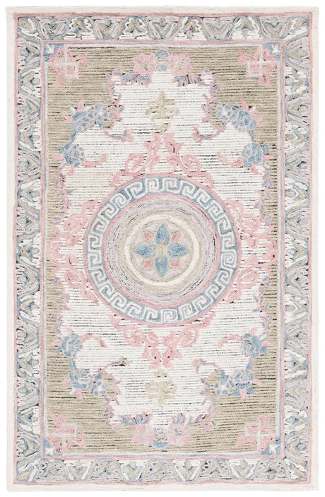 Safavieh Savonnerie 4'-0" x 6'-0" Rug in Ivory / Beige