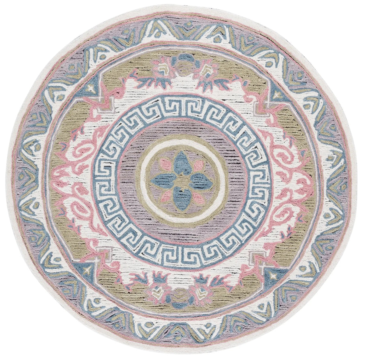 Safavieh Savonnerie 6'-0" x 6'-0" Rug in Ivory / Beige