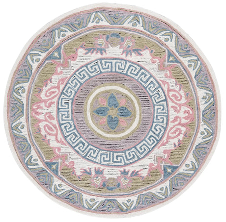 Safavieh Savonnerie 6'-0" x 6'-0" Rug in Ivory / Beige