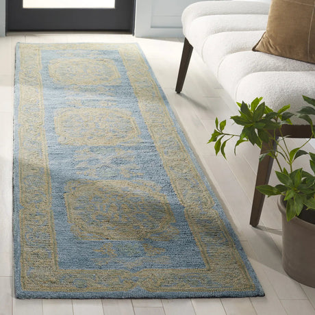 Safavieh Savonnerie 2'-3" x 8'-0" Rug in Blue / Beige