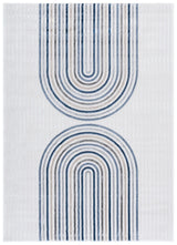 Safavieh Saylor 100 4'-0" x 6'-0" Rug in Ivory / Blue Grey