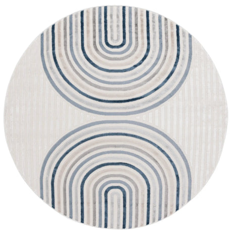 Safavieh Saylor 100 6'-3" x 6'-3" Rug in Ivory / Blue Grey