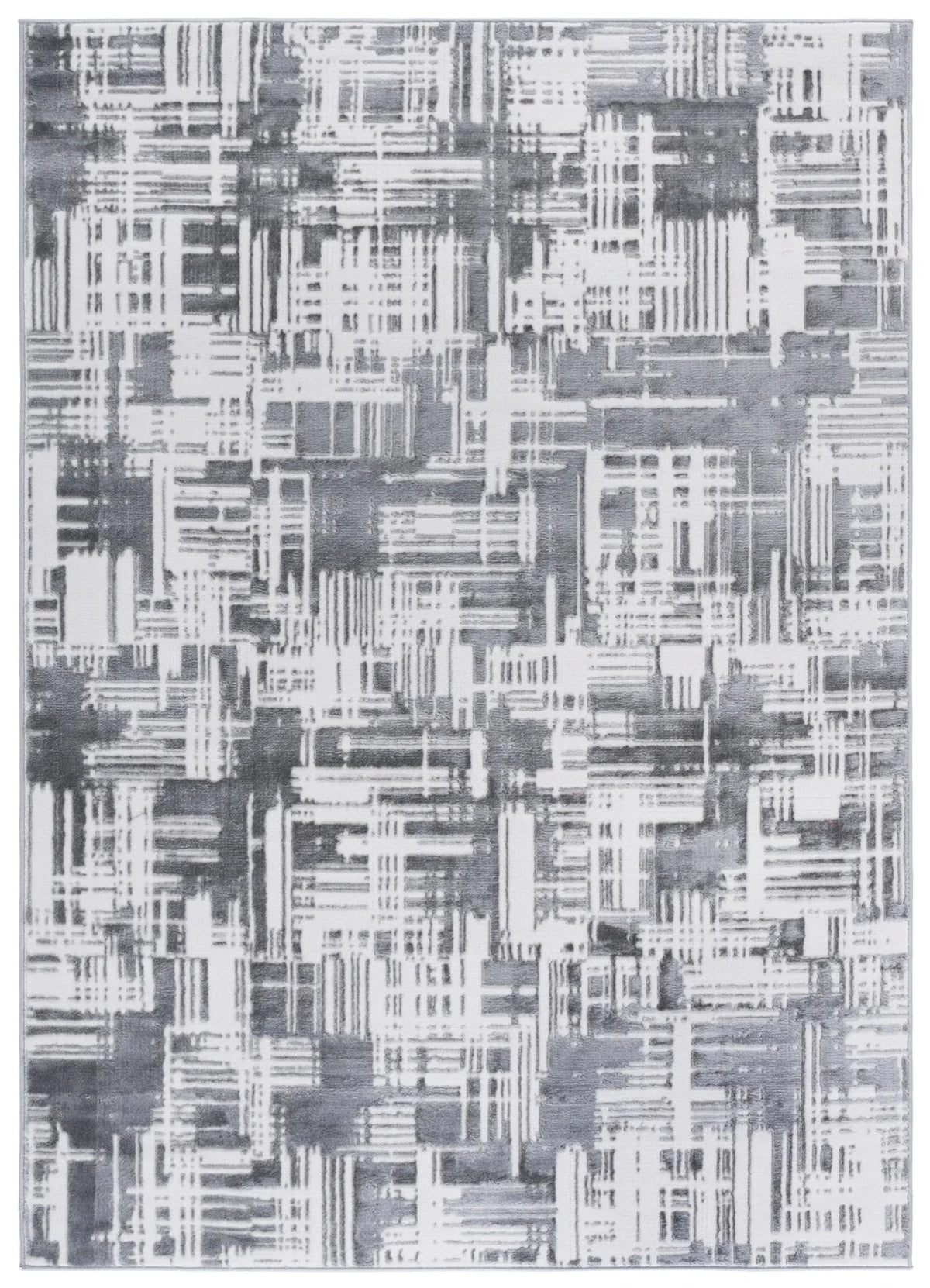 Safavieh Saylor 100 4'-0" x 6'-0" Rug in Ivory / Dark Grey