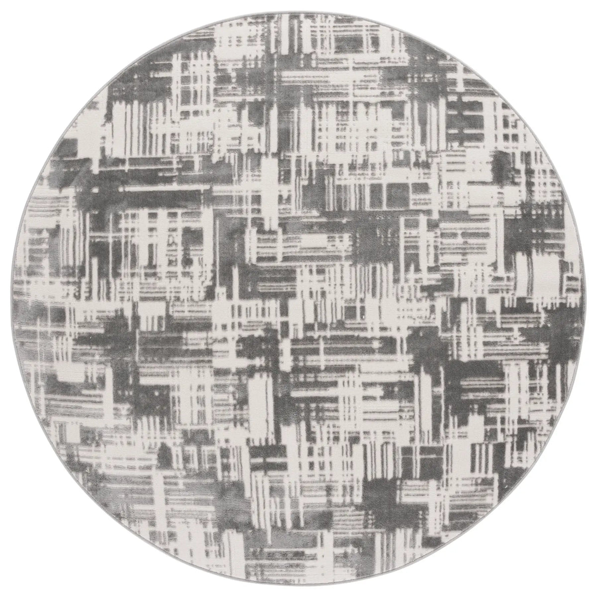 Safavieh Saylor 100 6'-3" x 6'-3" Rug in Ivory / Dark Grey