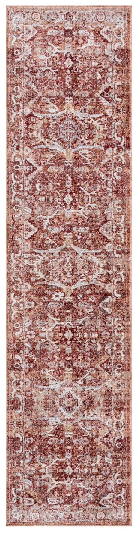 Safavieh Scarlett 400 2'-0" x 8'-0" Rug in Red / Ivory Rust