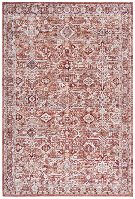 Safavieh Scarlett 400 4'-0" x 6'-0" Rug in Red / Ivory Rust