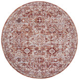 Safavieh Scarlett 400 6'-7" x 6'-7" Rug in Red / Ivory Rust