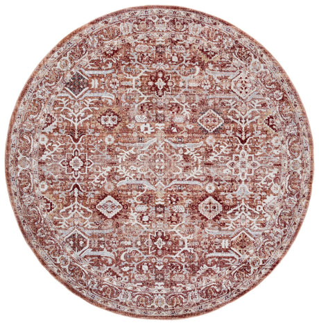 Safavieh Scarlett 400 6'-7" x 6'-7" Rug in Red / Ivory Rust