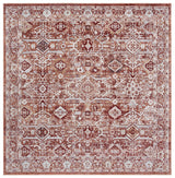 Safavieh Scarlett 400 6'-7" x 6'-7" Rug in Red / Ivory Rust