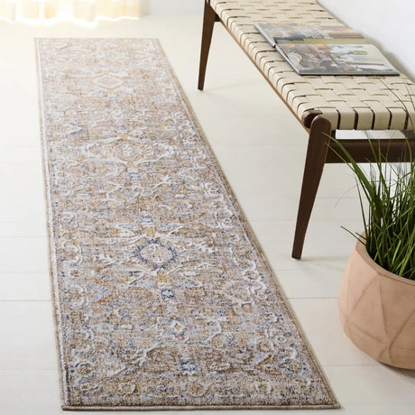 Safavieh Scarlett 400 2'-0" x 8'-0" Rug in Brown / Ivory