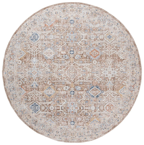 Safavieh Scarlett 400 6'-7" x 6'-7" Rug in Brown / Ivory
