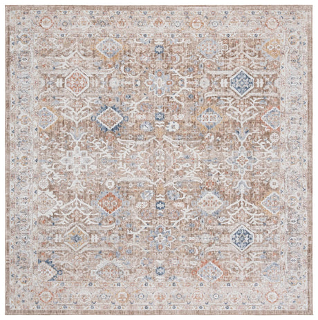 Safavieh Scarlett 400 6'-7" x 6'-7" Rug in Brown / Ivory