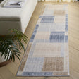 Safavieh Scarlett 400 2'-0" x 8'-0" Rug in Beige / Blue Brown