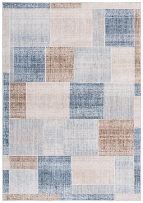 Safavieh Scarlett 400 4'-0" x 6'-0" Rug in Beige / Blue Brown