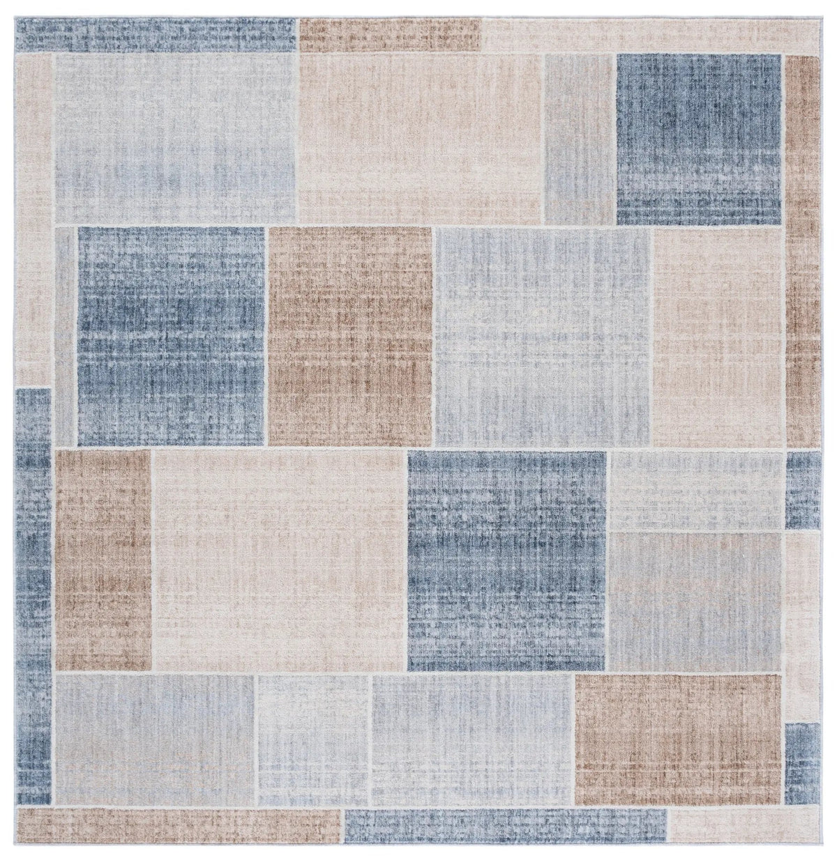 Safavieh Scarlett 400 6'-7" x 6'-7" Rug in Beige / Blue Brown