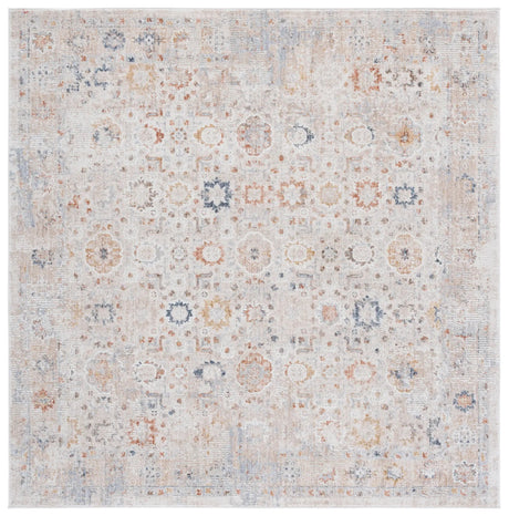 Safavieh Scarlett 400 6'-7" x 6'-7" Rug in Beige / Rust Brown