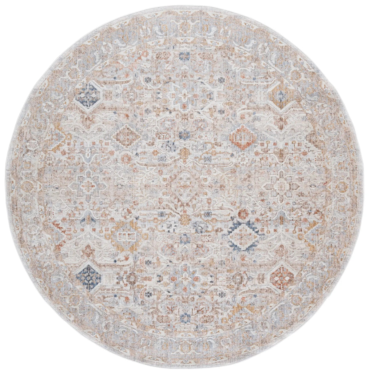 Safavieh Scarlett 400 6'-7" x 6'-7" Rug in Beige / Ivory Rust