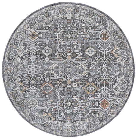 Safavieh Scarlett 400 6'-7" x 6'-7" Rug in Grey / Ivory Rust