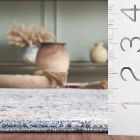 Safavieh Scarlett 400 4'-0" x 6'-0" Rug in Blue / Ivory Rust