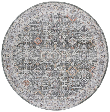 Safavieh Scarlett 400 6'-7" x 6'-7" Rug in Green / Ivory Rust
