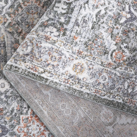 Safavieh Scarlett 400 4'-0" x 6'-0" Rug in Green / Ivory Rust
