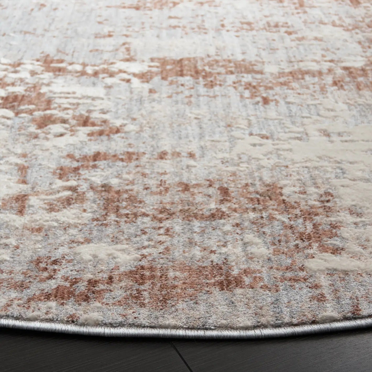 Safavieh Scarlett 400 6'-7" x 6'-7" Rug in Light Grey / Ivory Rust