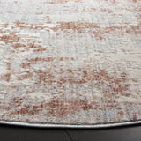 Safavieh Scarlett 400 6'-7" x 6'-7" Rug in Light Grey / Ivory Rust