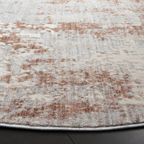 Safavieh Scarlett 400 6'-7" x 6'-7" Rug in Light Grey / Ivory Rust
