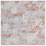 Safavieh Scarlett 400 6'-7" x 6'-7" Rug in Light Grey / Ivory Rust