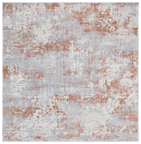 Safavieh Scarlett 400 6'-7" x 6'-7" Rug in Light Grey / Ivory Rust