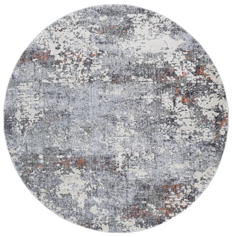Safavieh Scarlett 400 6'-7" x 6'-7" Rug in Grey / Ivory Rust