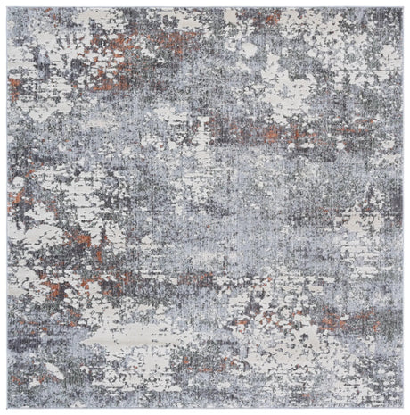 Safavieh Scarlett 400 6'-7" x 6'-7" Rug in Grey / Ivory Rust