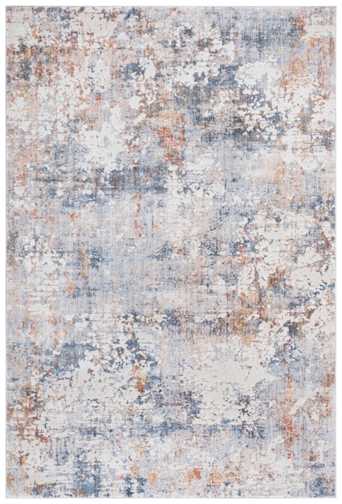 Safavieh Scarlett 400 4'-0" x 6'-0" Rug in Blue / Ivory Rust