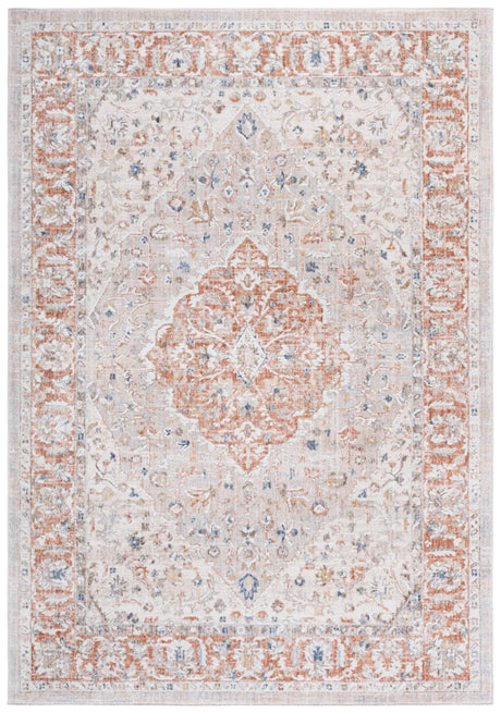 Safavieh Scarlett 400 4'-0" x 6'-0" Rug in Beige / Ivory Rust