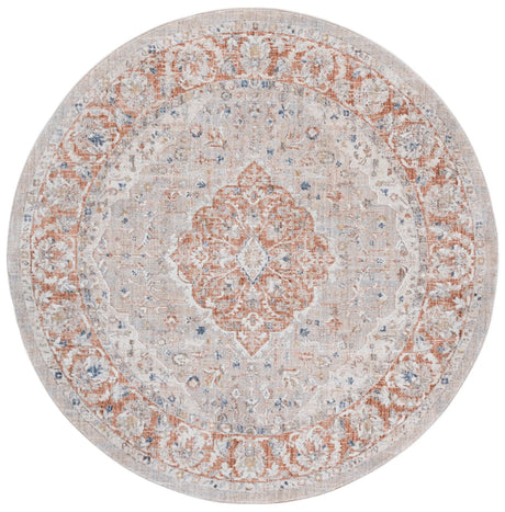 Safavieh Scarlett 400 6'-7" x 6'-7" Rug in Beige / Ivory Rust