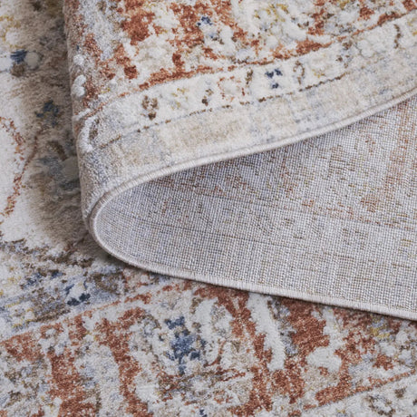 Safavieh Scarlett 400 4'-0" x 6'-0" Rug in Beige / Ivory Rust