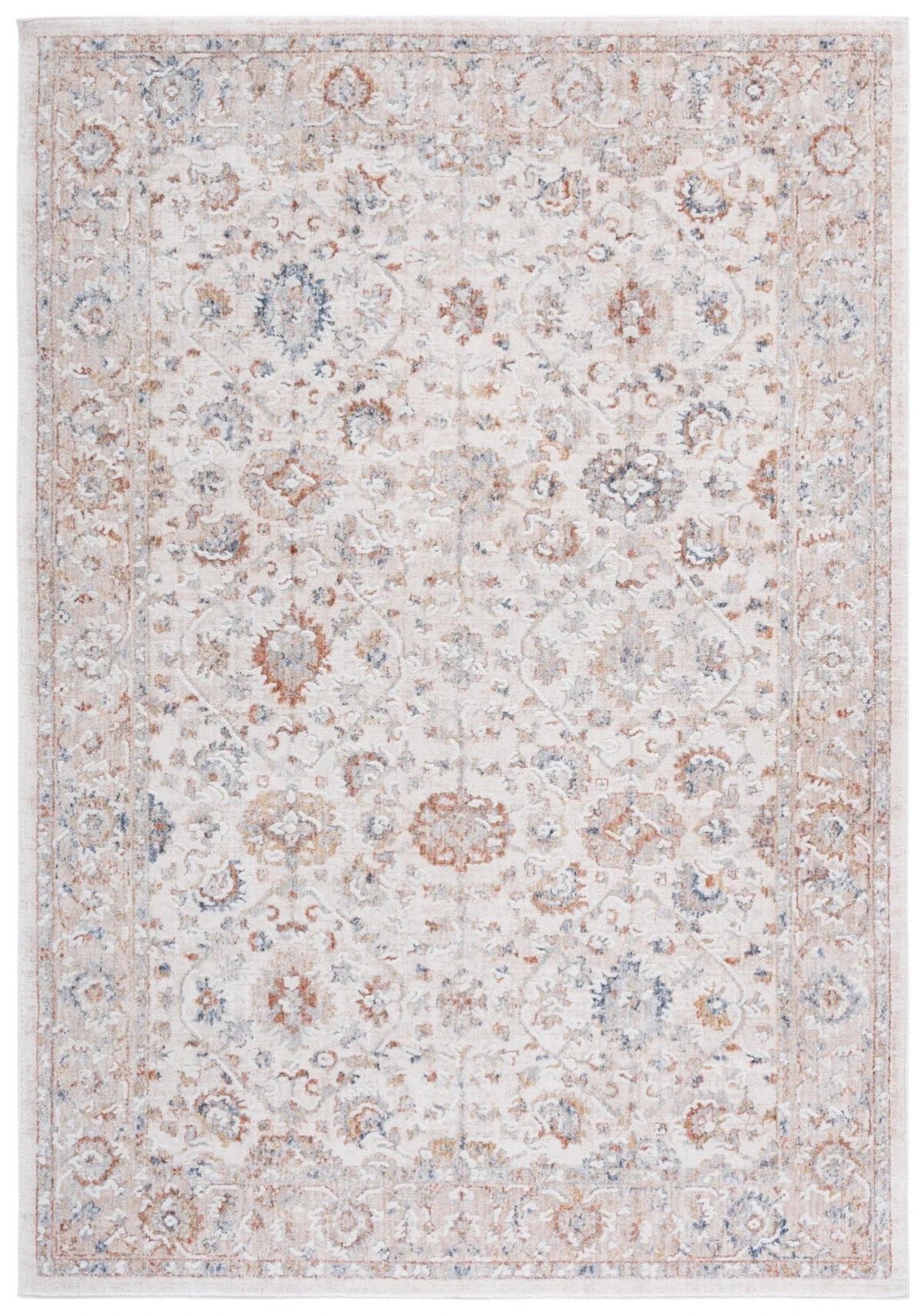 Safavieh Scarlett 400 4'-0" x 6'-0" Rug in Ivory / Beige Rust