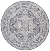 Safavieh Scarlett 400 6'-7" x 6'-7" Rug in Dark Grey / Ivory Rust