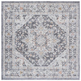 Safavieh Scarlett 400 6'-7" x 6'-7" Rug in Dark Grey / Ivory Rust
