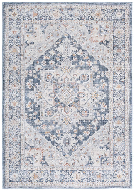 Safavieh Scarlett 400 4'-0" x 6'-0" Rug in Navy / Ivory Rust