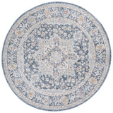 Safavieh Scarlett 400 6'-7" x 6'-7" Rug in Navy / Ivory Rust