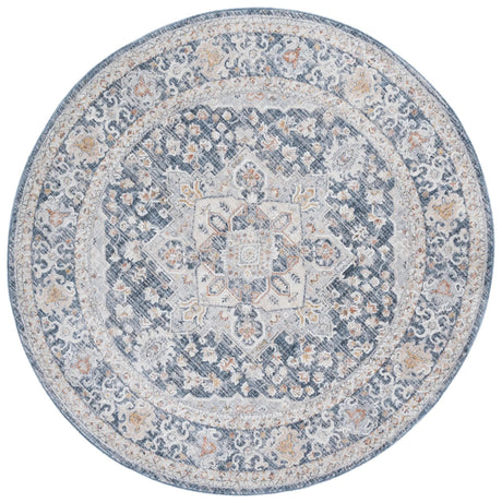 Safavieh Scarlett 400 6'-7" x 6'-7" Rug in Navy / Ivory Rust