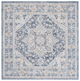 Safavieh Scarlett 400 6'-7" x 6'-7" Rug in Navy / Ivory Rust