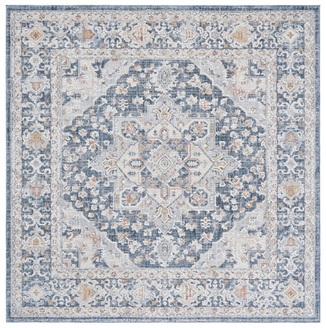 Safavieh Scarlett 400 6'-7" x 6'-7" Rug in Navy / Ivory Rust