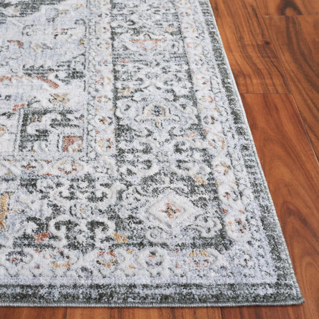 Safavieh Scarlett 400 4'-0" x 6'-0" Rug in Green / Ivory Rust