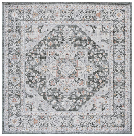 Safavieh Scarlett 400 6'-7" x 6'-7" Rug in Green / Ivory Rust