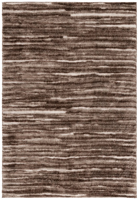 Safavieh Seattle Shag 900 4'-0" x 6'-0" Rug in Brown / Ivory